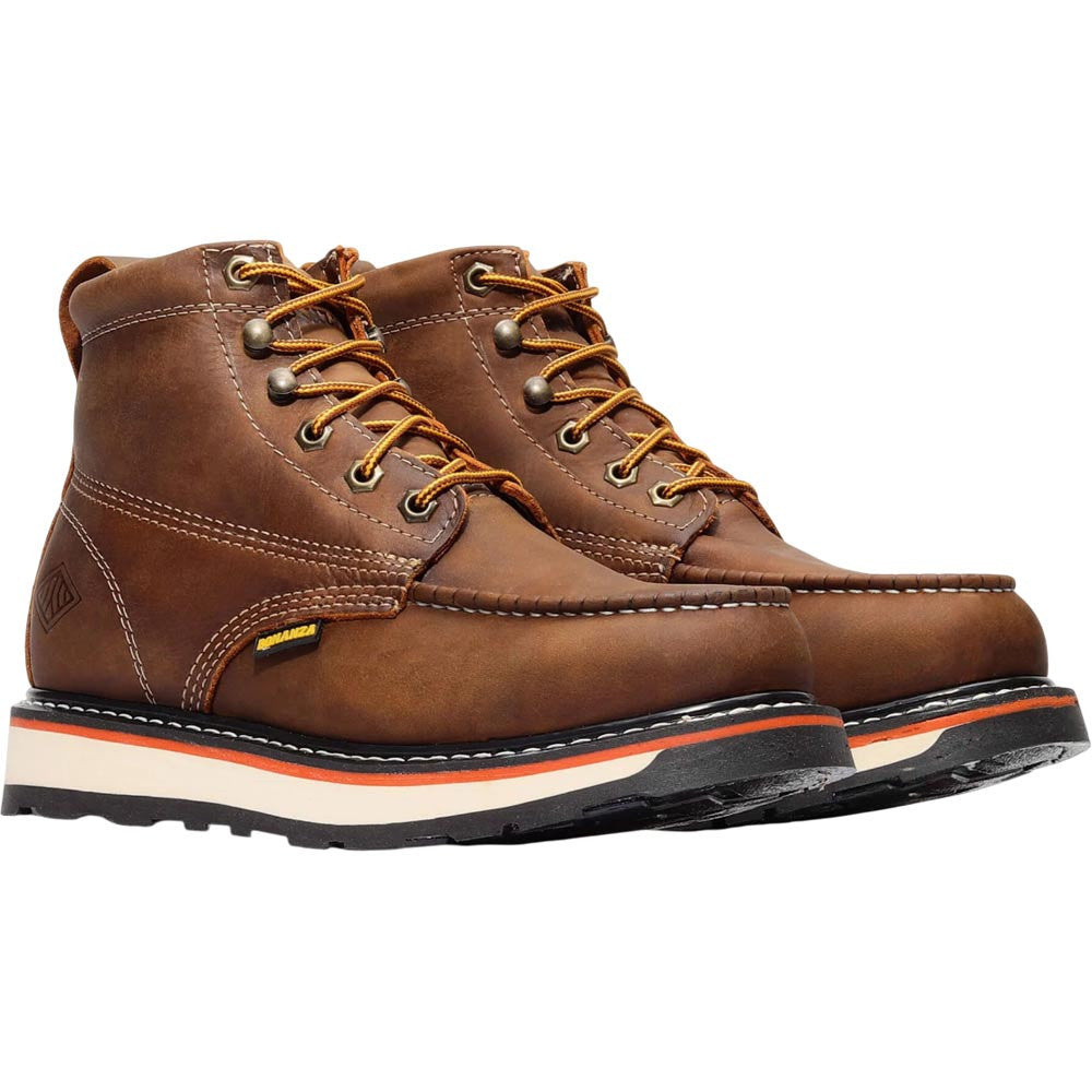 Bonanza Frontier Dual 6" Crazy Brown Men's Work Boots