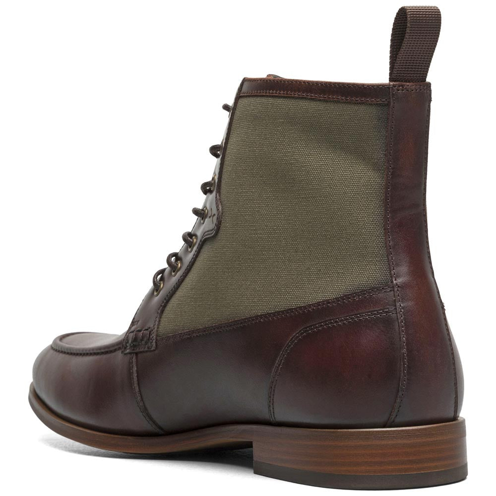 Brumley Moc Toe Lace Up Boots Oxford | Stacy Adams Dress Boots in Brown & Olive