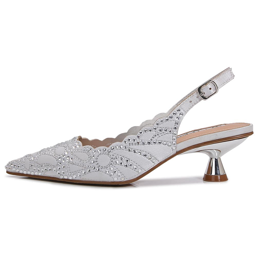 Lady Couture Kaite Pump 2" Heel in Silver