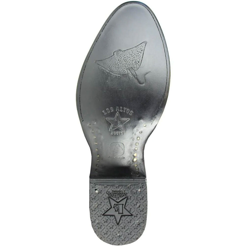 Los Altos Exotic Black Boots Genuine Stingray Skin