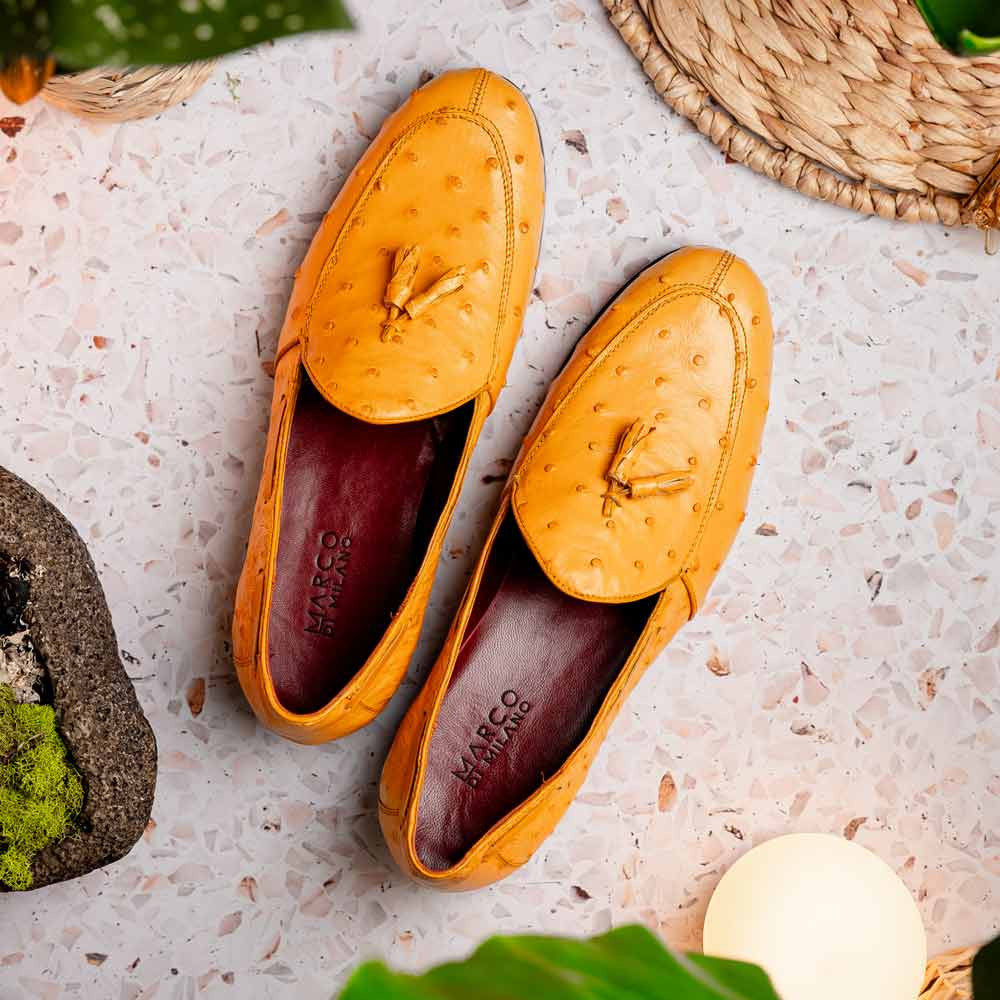 Marco Di Milano Aubiere Buttercup Ostrich Loafers
