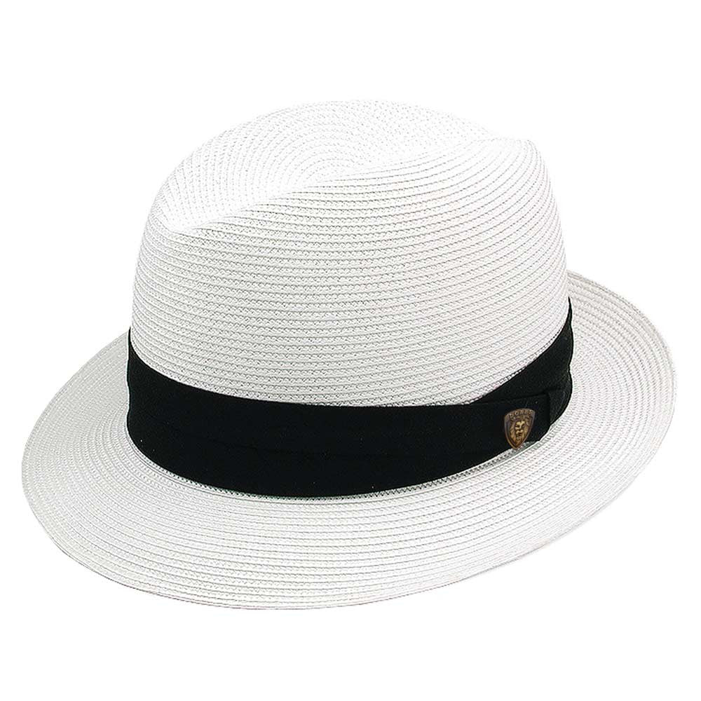 Dobbs Parker White Florentine Milan Synthetic Straw Dress Hat