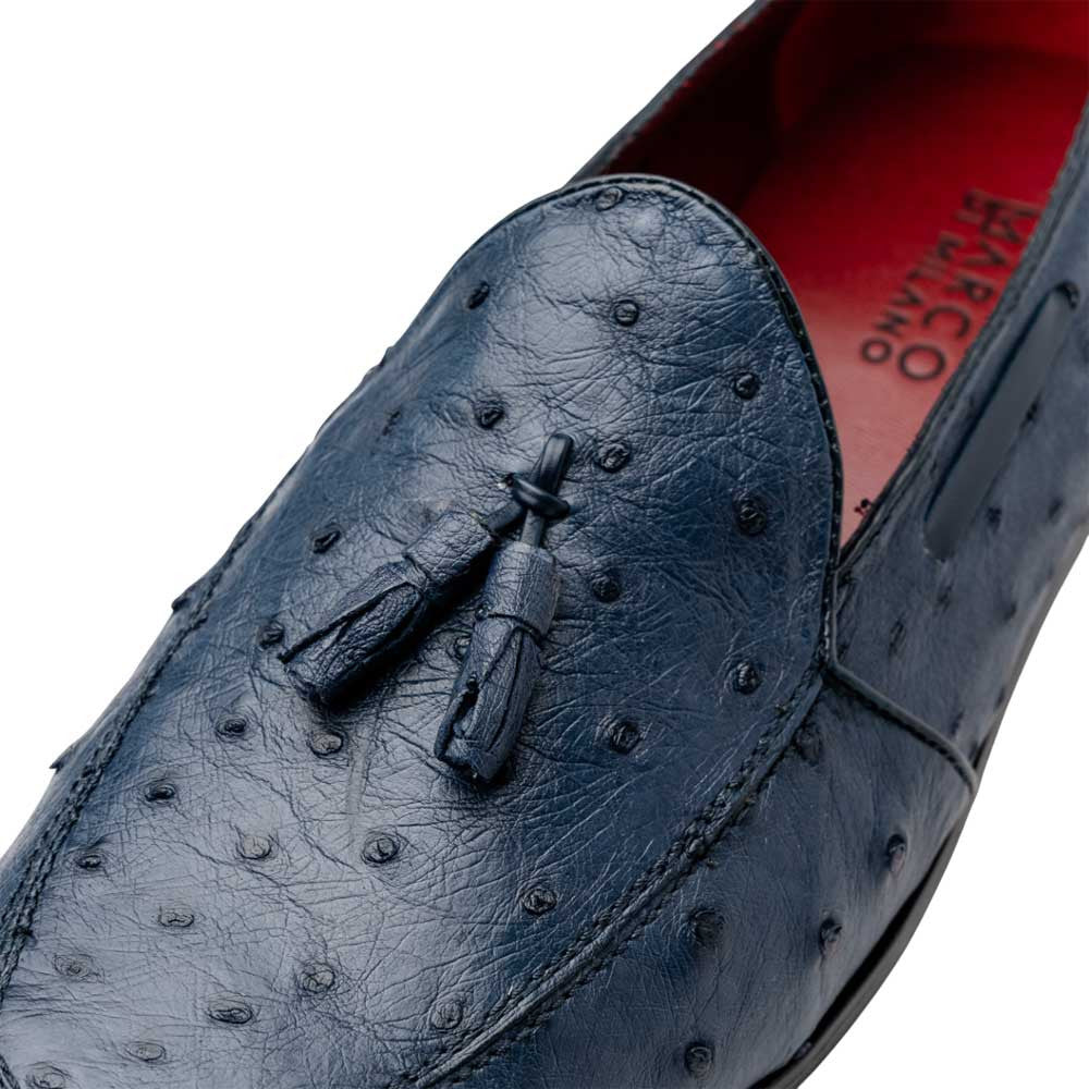 Marco Di Milano Aubiere Navy Ostrich Loafers