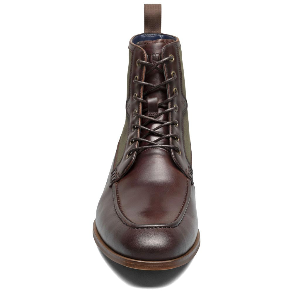 Brumley Moc Toe Lace Up Boots Oxford | Stacy Adams Dress Boots in Brown & Olive