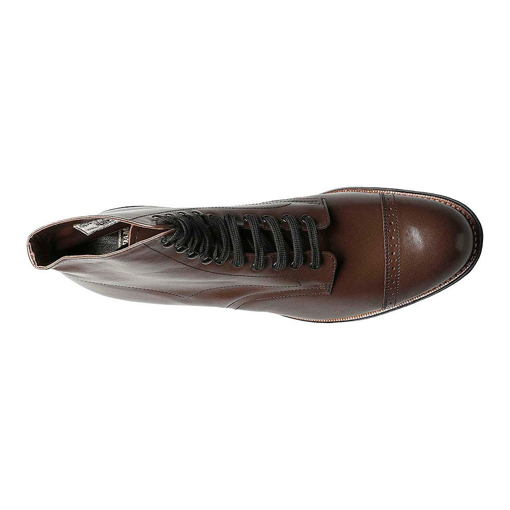 Stacy Adams Madison Brown Leather Cap Toe Boots