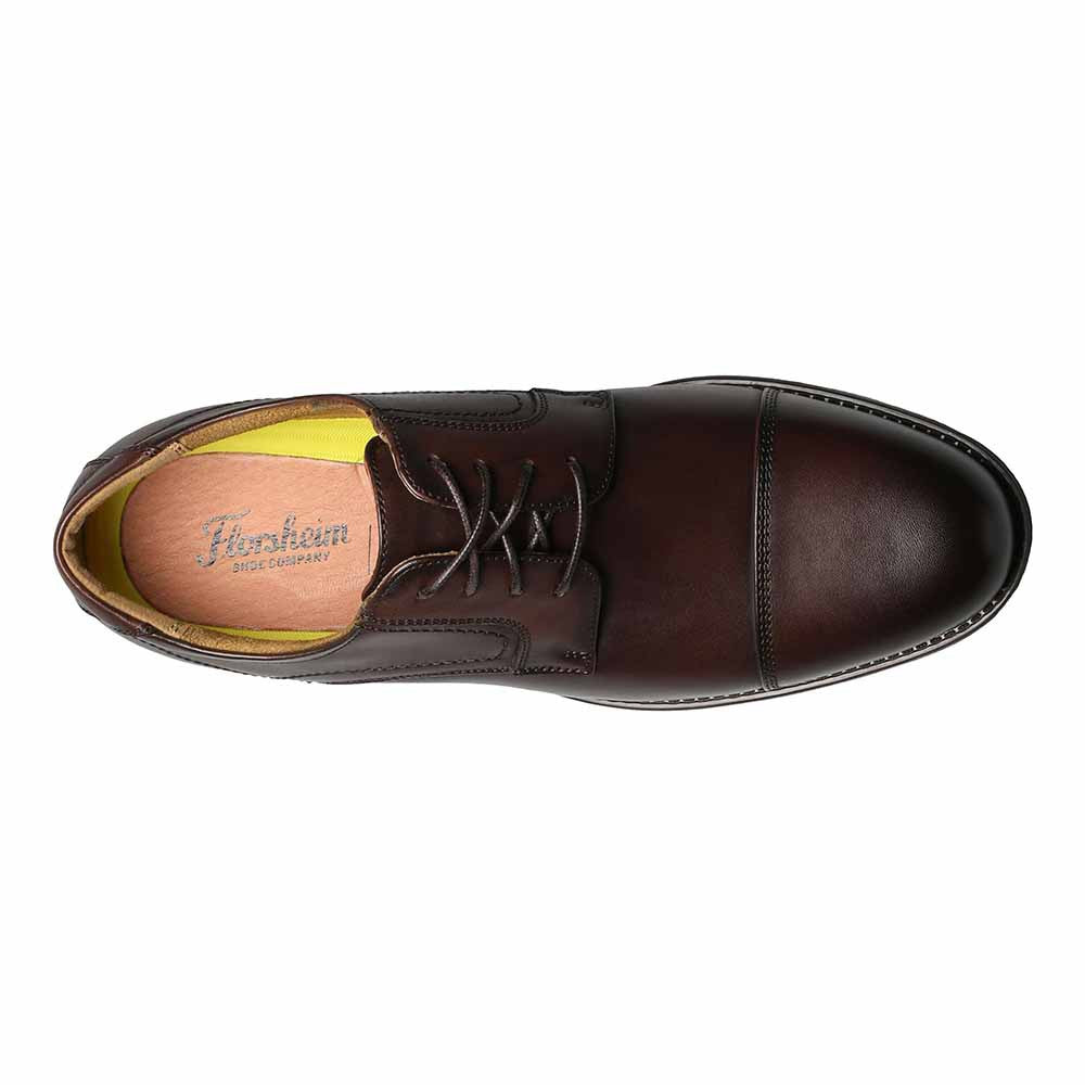 Florsheim Midtown Brown Leather Cap Toe Oxfords