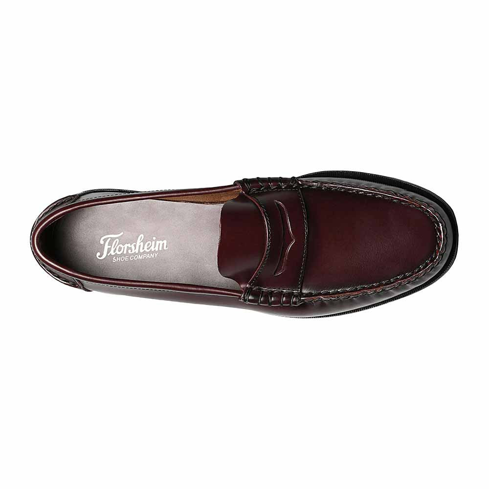 Florsheim Berkley Burgundy Moc Toe Penny Loafer