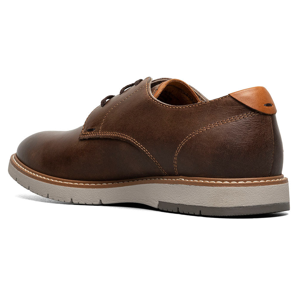 Florsheim Vibe Brown CH Smooth Leather Plain Toe Derby Dress Shoe (USA Men Size)