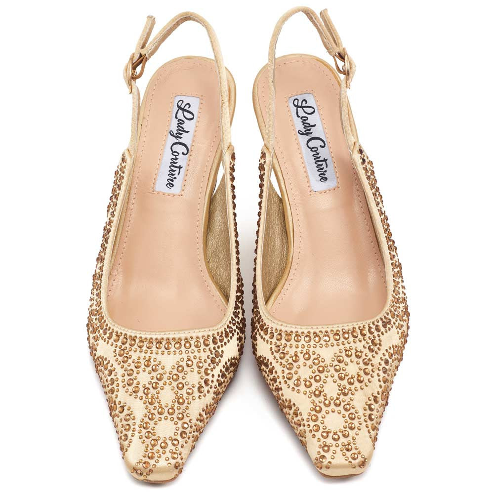Lady Couture Lucy Pumps 2.5" Heels in Gold