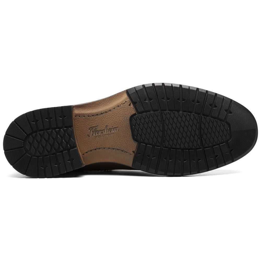 Forge Plain Toe Gore Boot | Florsheim Brown CH Dress Boots for Men