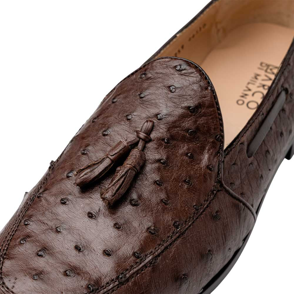 Marco Di Milano Aubiere Brown Ostrich Loafers