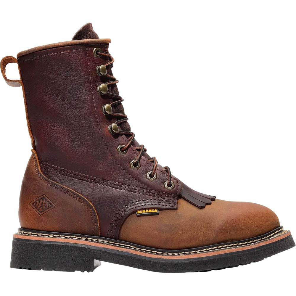 Bonanza Rancher Classic 8” Dark Brown/Crazy Lacer Work Boots