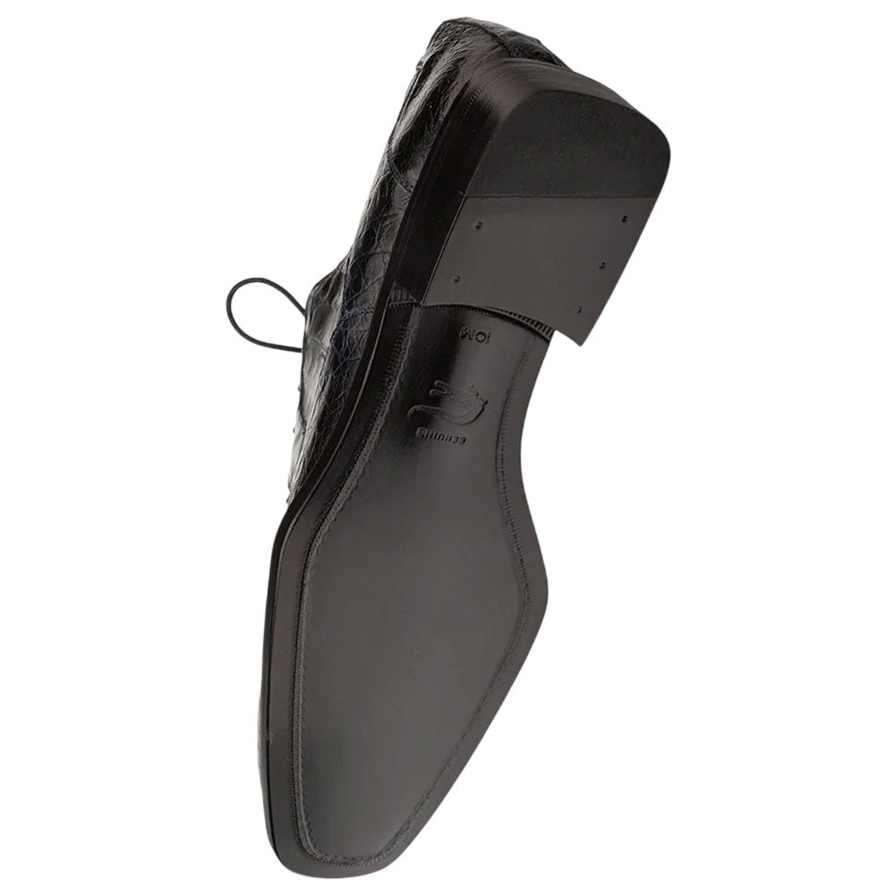 Mezlan of Spain Ugo Genuine Crocodile Skin Lace Up Dress Shoes in Blue