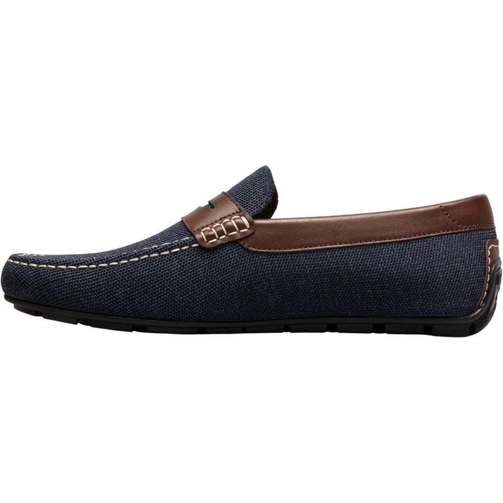Florsheim Motor Navy Multi Knit Moc Toe Penny Driver Men's Shoes