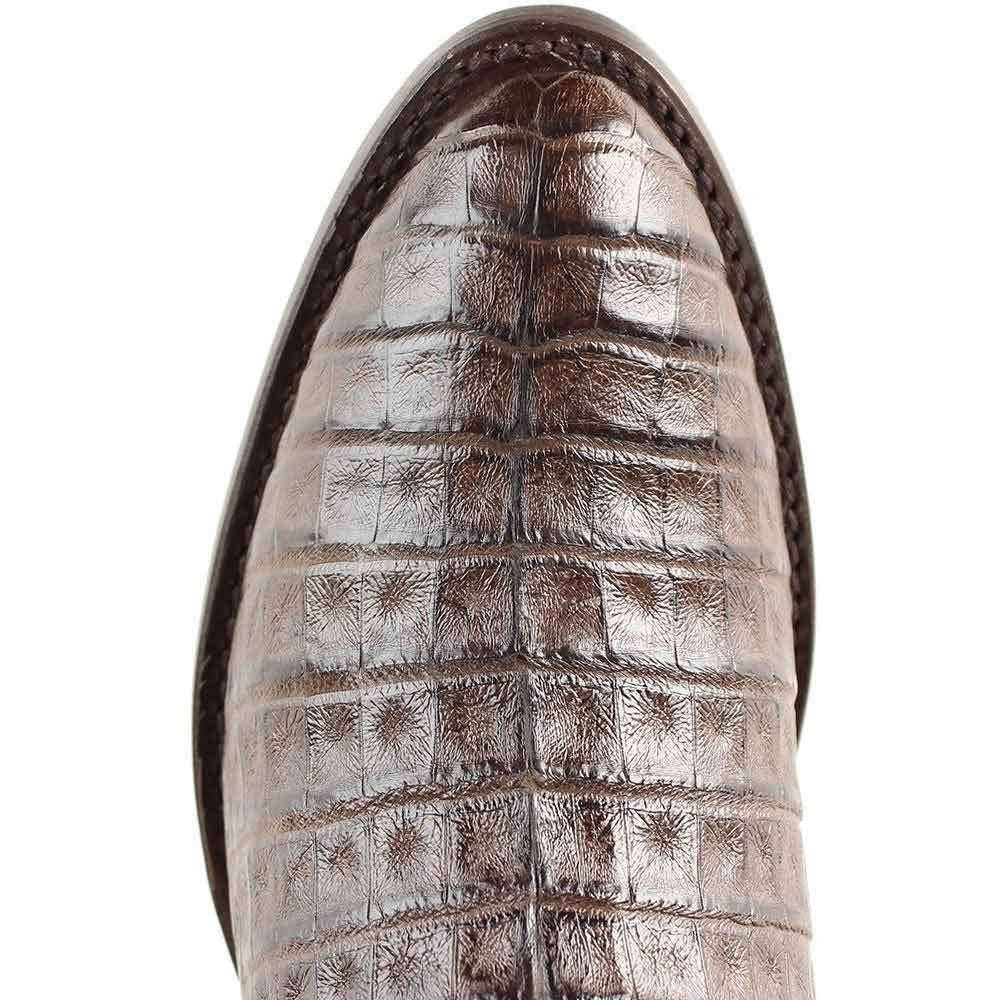 Los Altos Brown Genuine Caiman Crocodile Belly Skin