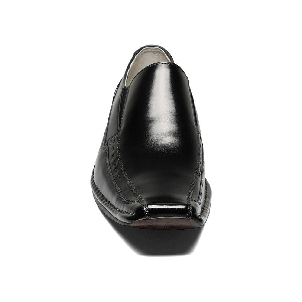 Stacy Adams Templin Black Bike Toe Slip-On Loafers