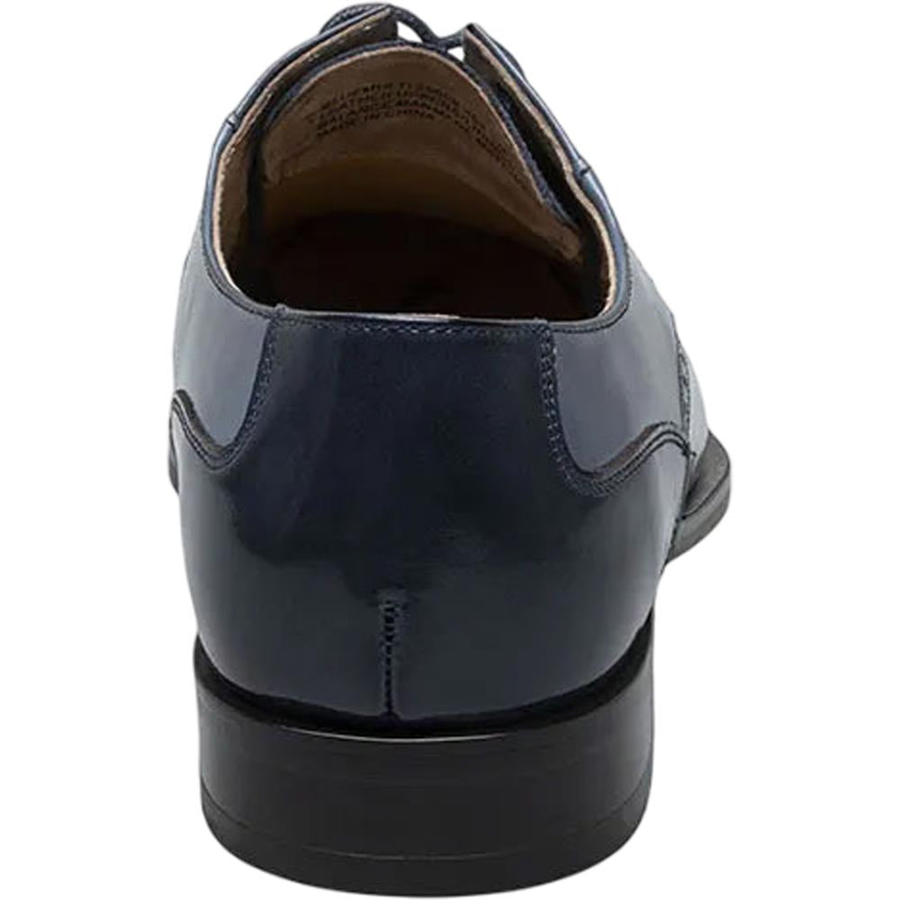 Stacy Adams Blue Multi PLAZA Modified Cap Toe Oxford