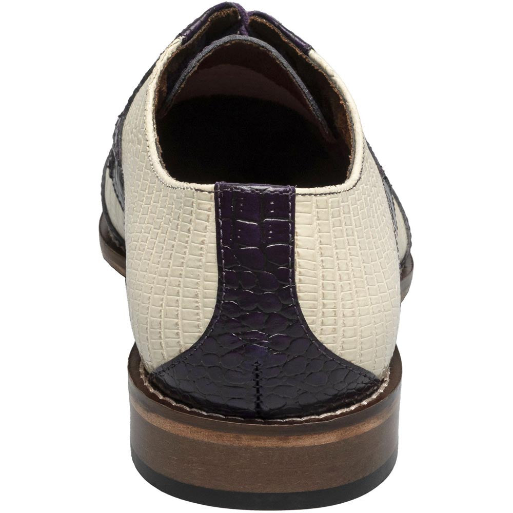 Stacy Adams Tristano Modified Bike Toe Oxford in Purple