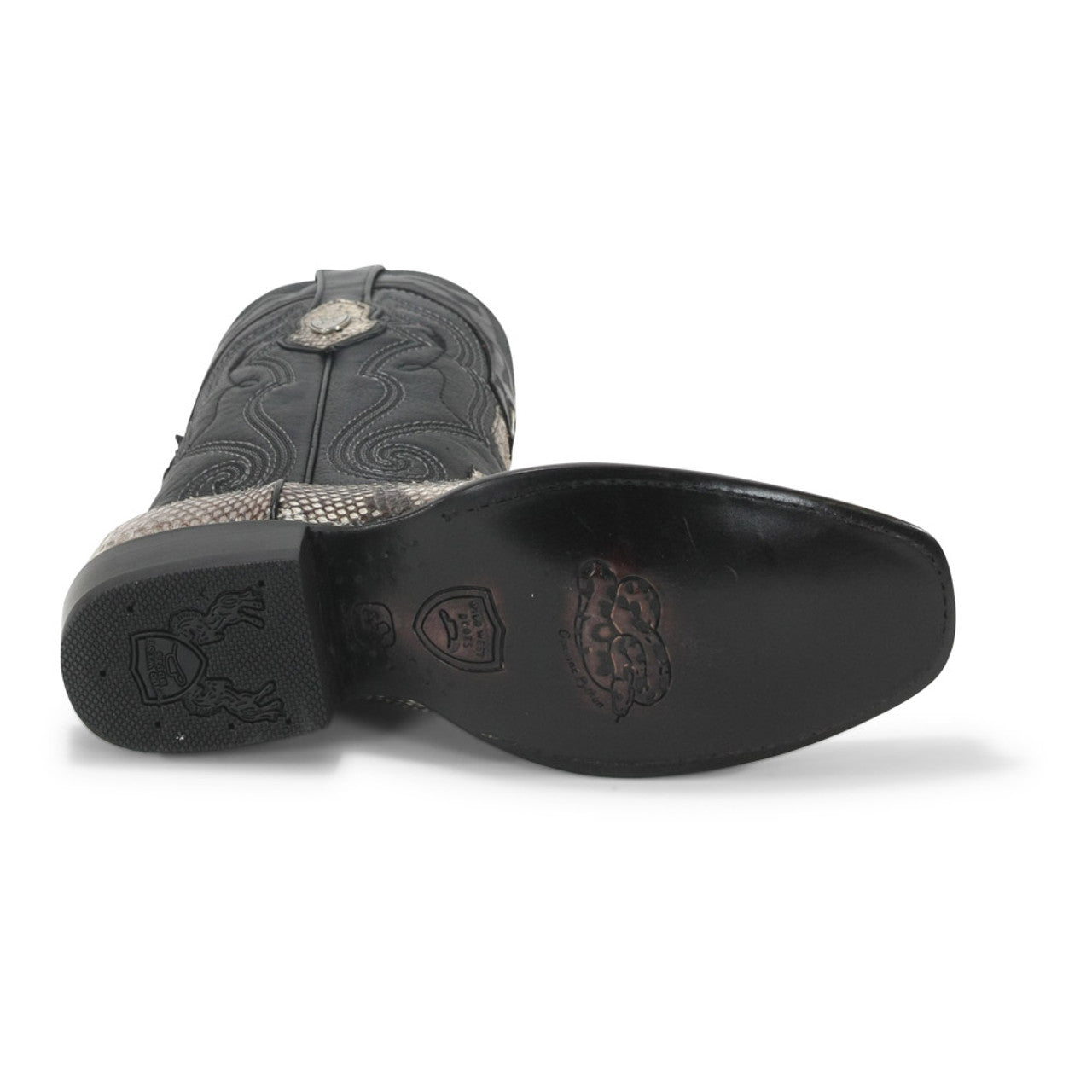 Wild West Natural Brown Python Dubai Toe Boots