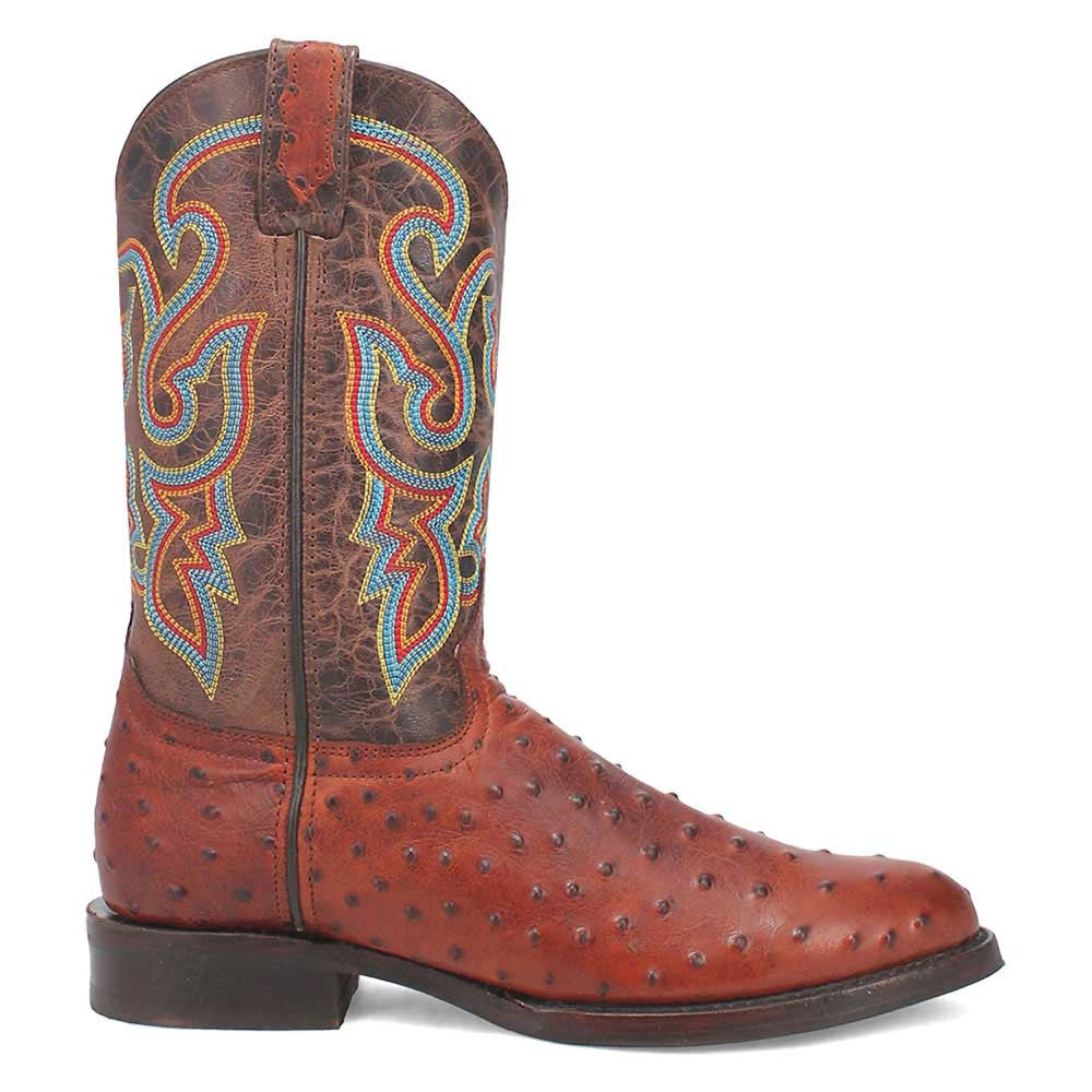 Dingo's Saw Buck Brown Lizard Print Leather Boots