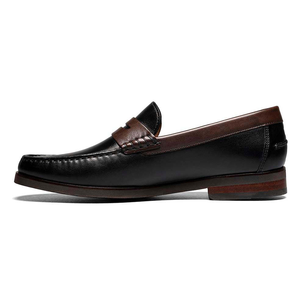 Florsheim Berkley Flex Penny Loafer in Black & Brown