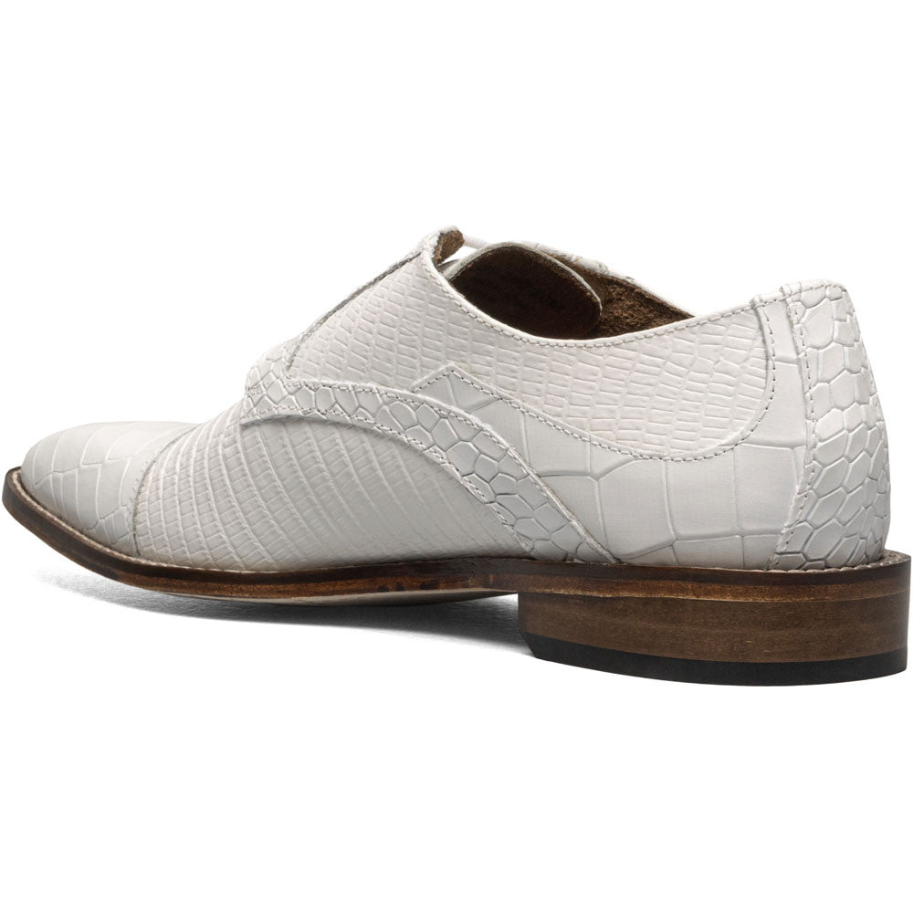 Stacy Adams TEDESCO White Cap Toe Oxford Shoes