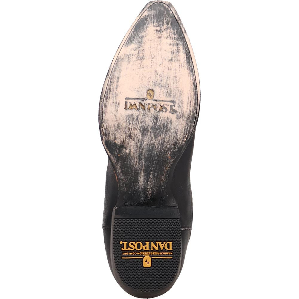 Dan Post Men’s Diesel Black 13” Snip Toe Cowboy Boots