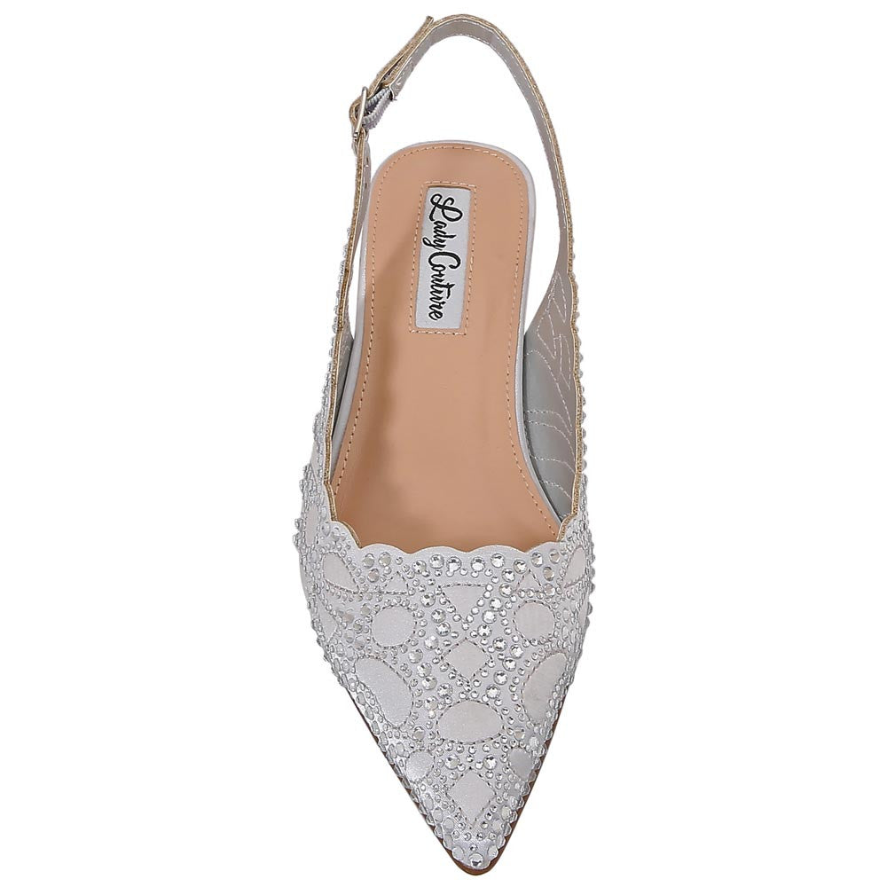 Lady Couture Kaite Pump 2" Heel in Silver