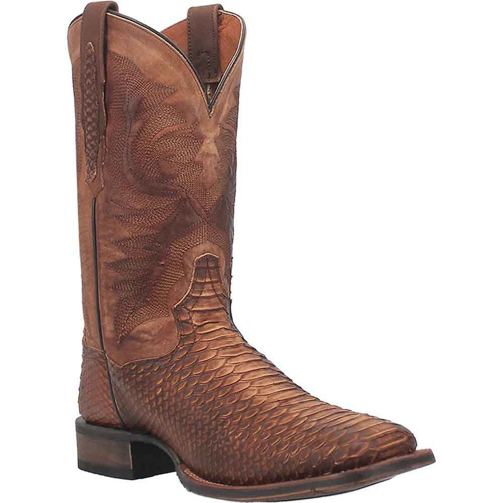 Dan Post KA Faux Python Print Leather SquareToe Western Cowboy Boot(US Men Size)
