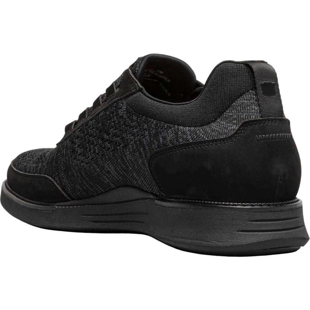 Florsheim Launch Black Knit Elastic Lace Moc Toe Slip On Men's Shoes