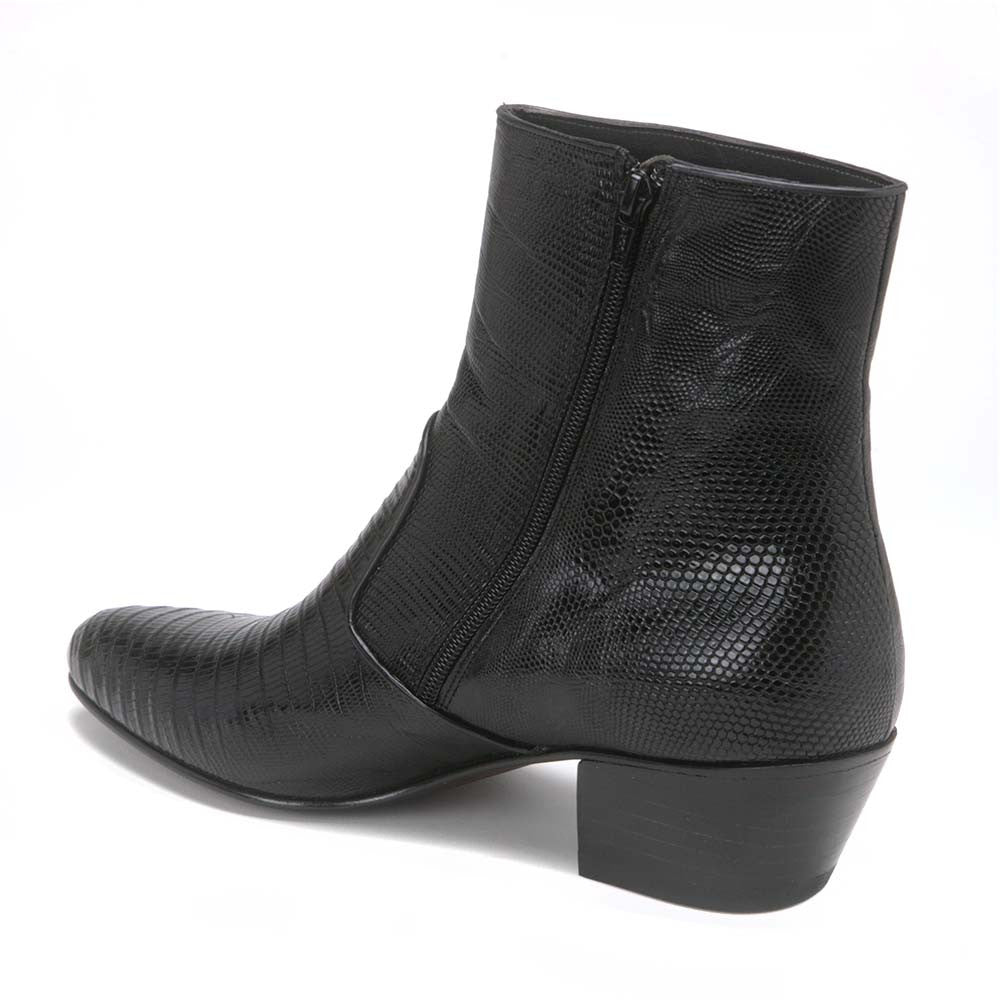 Los Altos Black Genuine Teju Lizard