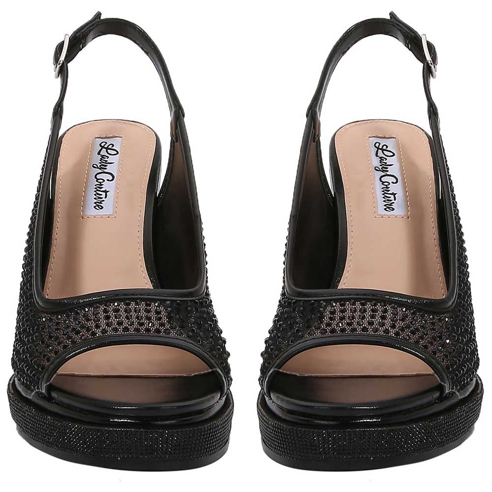 Lady Couture Belair 4” Wedge Sandals in Black