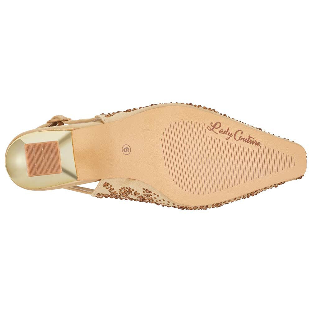 Lady Couture Lucy Pumps 2.5" Heels in Gold