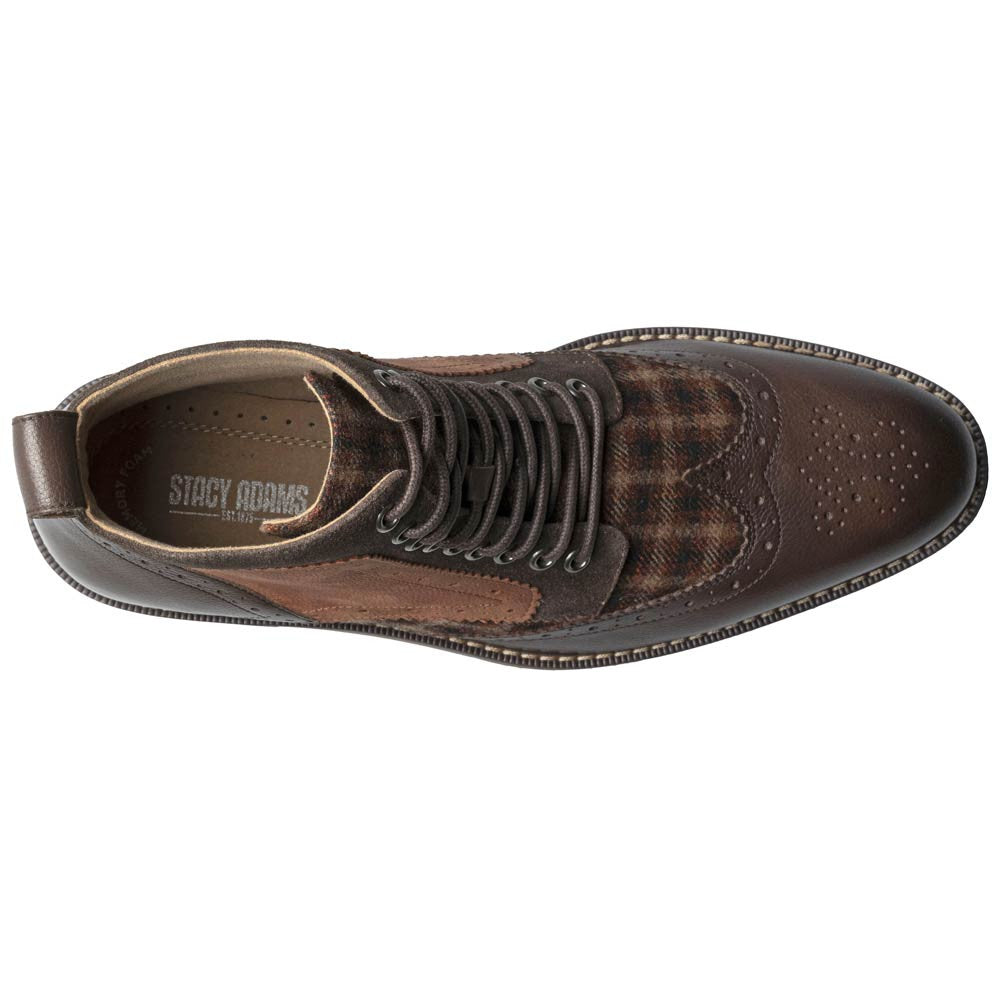 Finnegan Wingtip Lace Up Casual | Stacy Adams Casual Shoes in Brown Multi for Men