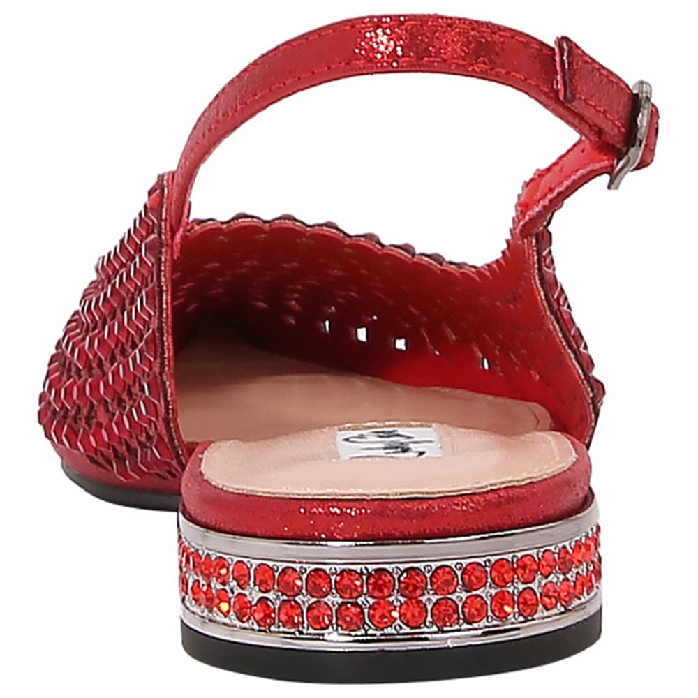 Lady Couture 0.75” Heel Emmy Flats in Red