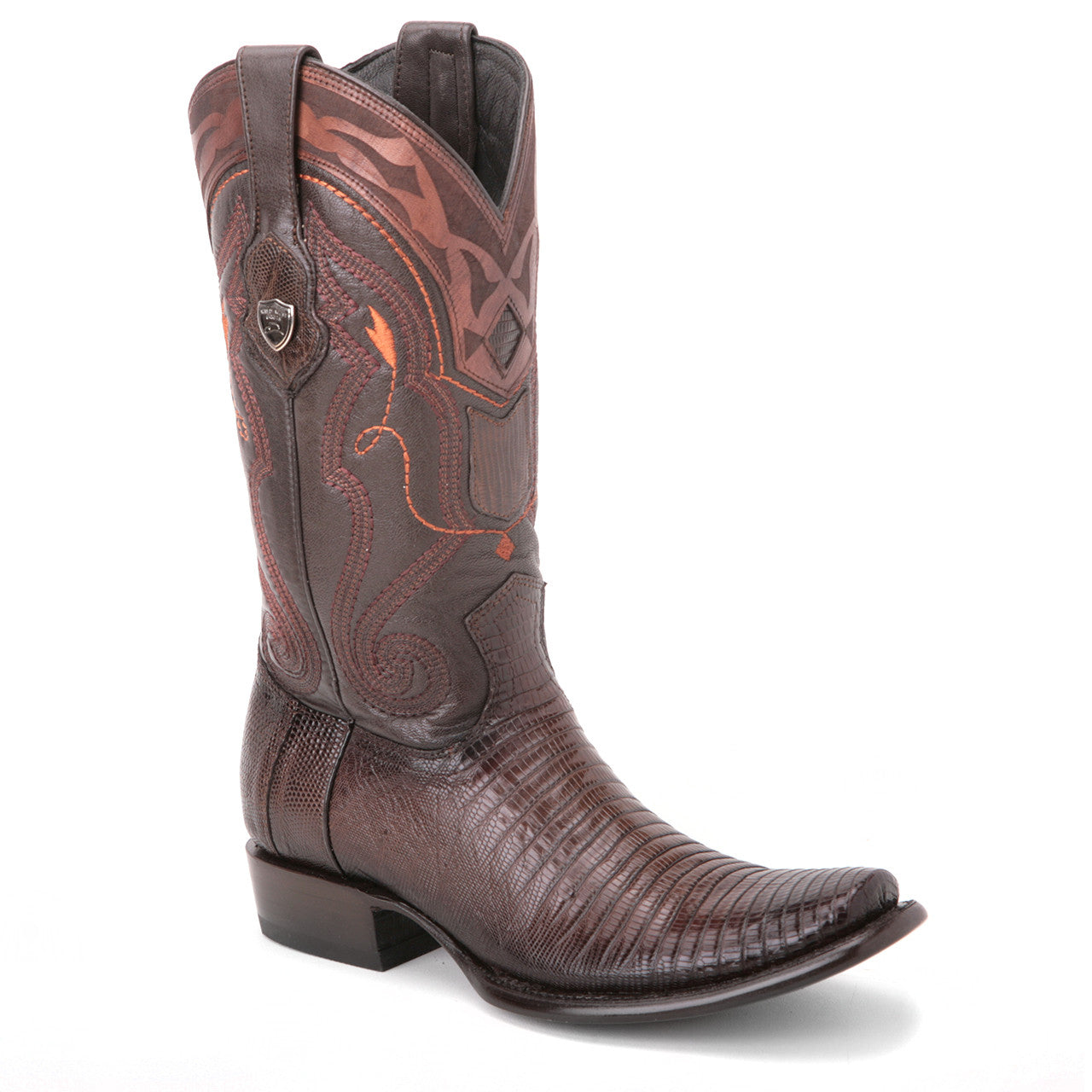 Wild West Brown Genuine Lizard Skin Boots
