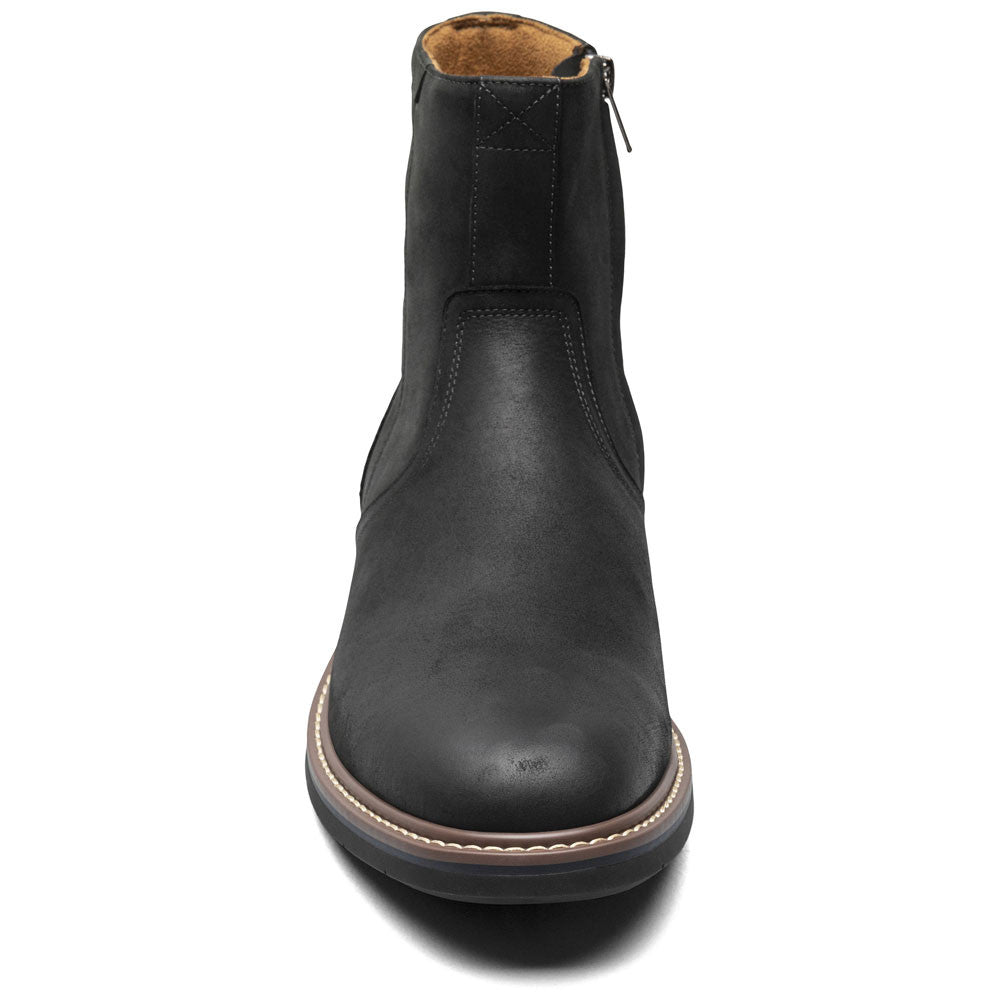 Norwalk PlainToe Side Zip Boot | Florsheim Black CH Dress Boots for Men