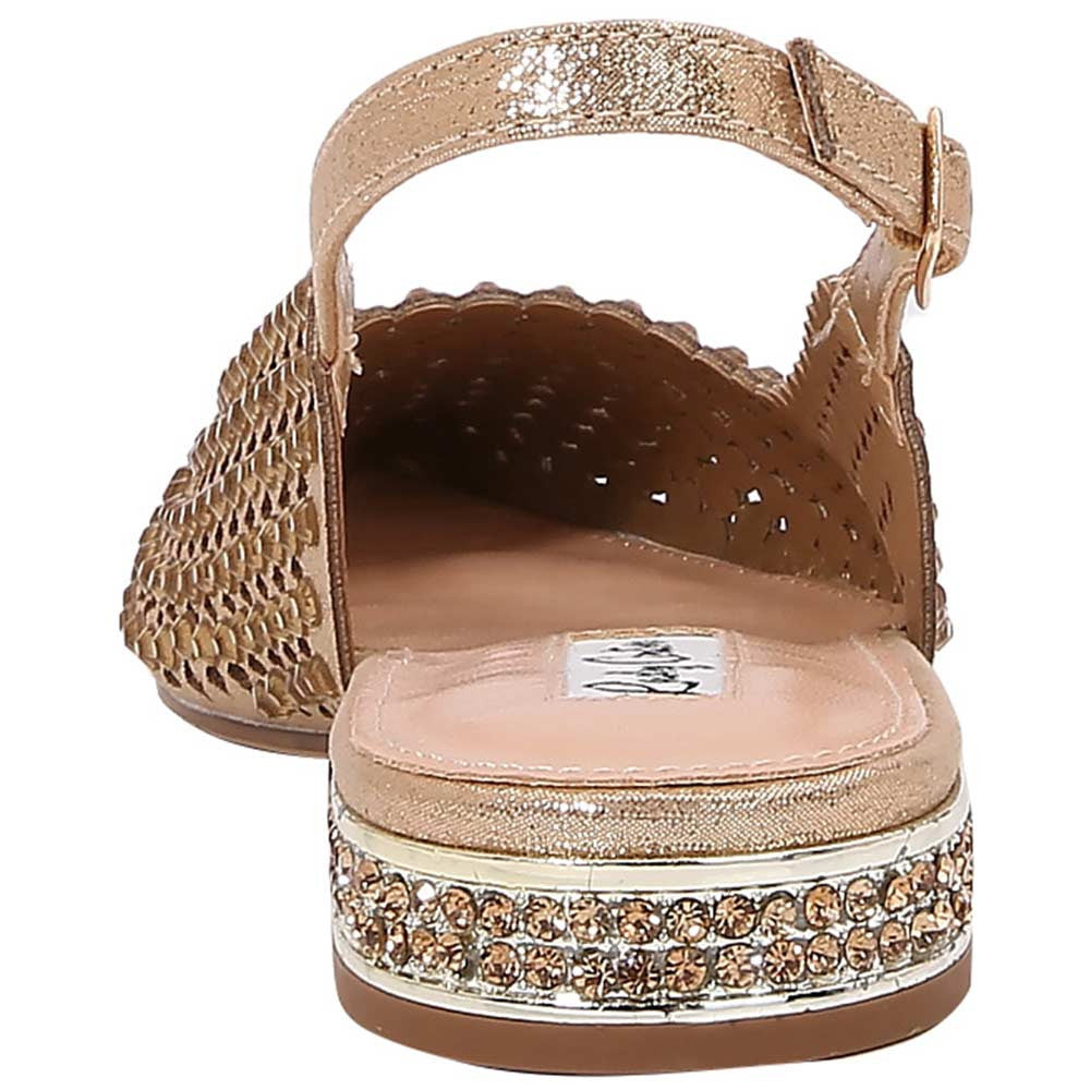 Lady Couture 0.75” Heel Emmy Flats in Gold