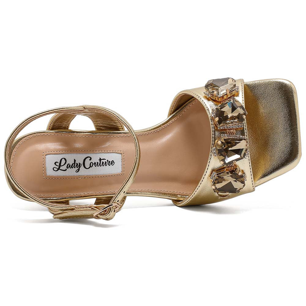 Lady Couture Delight 2.5" Sandal in Gold