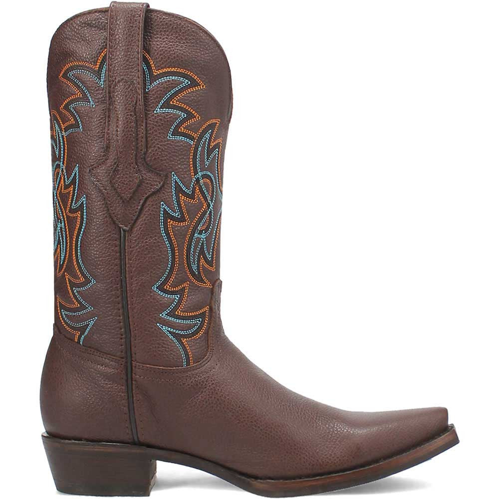 Dingo Gold Rush Brown Leather Snip Toe Western Cowboy Boots (USA Men Size)