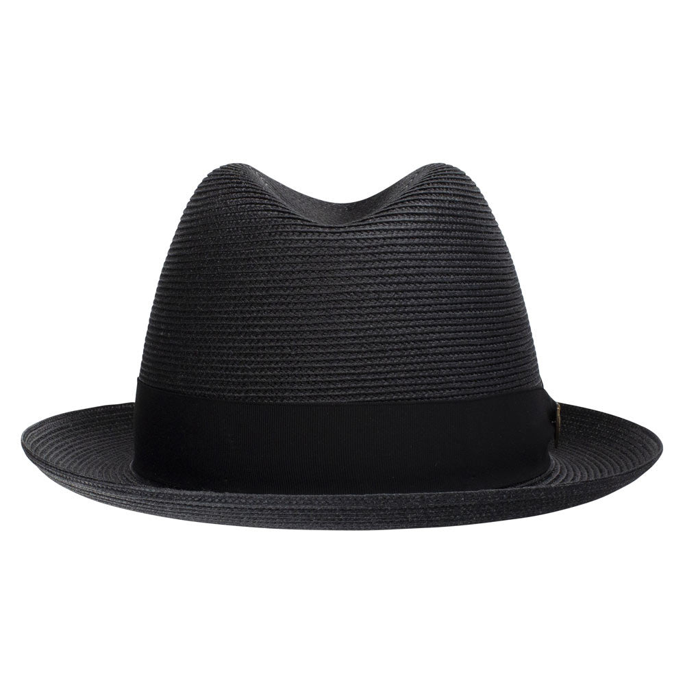 Dobbs Parker Black Florentine Milan Synthetic Straw Dress Hat