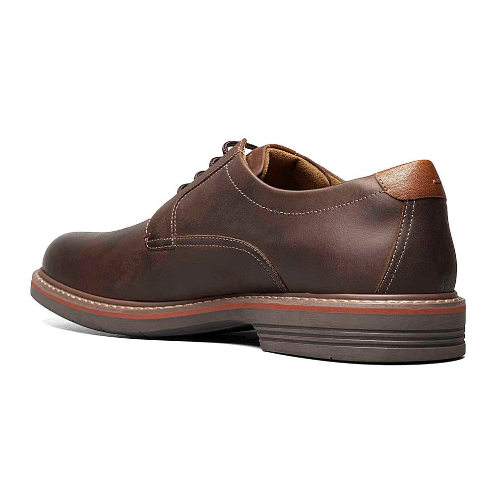 Florsheim Norwalk Brown CH Smooth Leather Plain Toe Derby (USA Men Size)