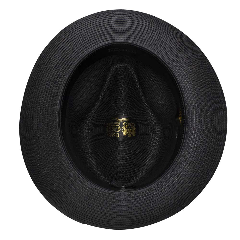 Dobbs Rosebud Black Florentine Milan Straw Hat