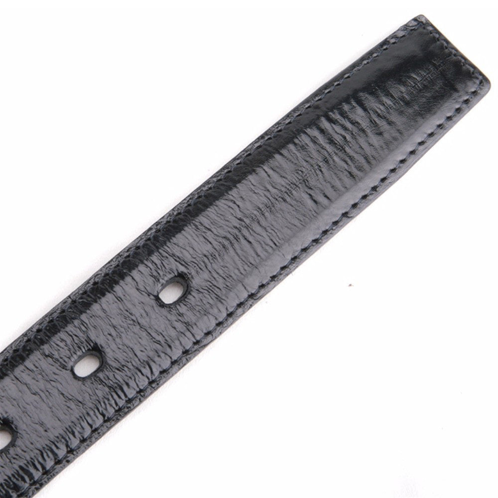 Belvedere Men's Black Eel Belt