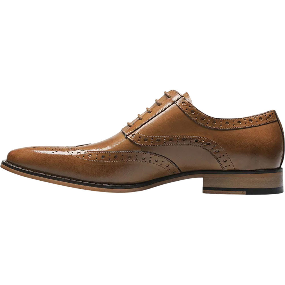Stacy Adams Tinsley Tan Leather Wingtip Oxfords