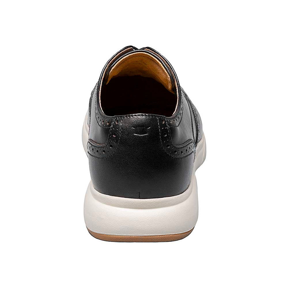 Florsheim Dash Black Smooth Leather Wingtip Derby Casual Shoes (USA Men Size)