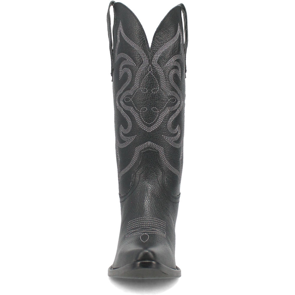 Dingo Out of West Suede Black Snip Toe Western Boots for Women
