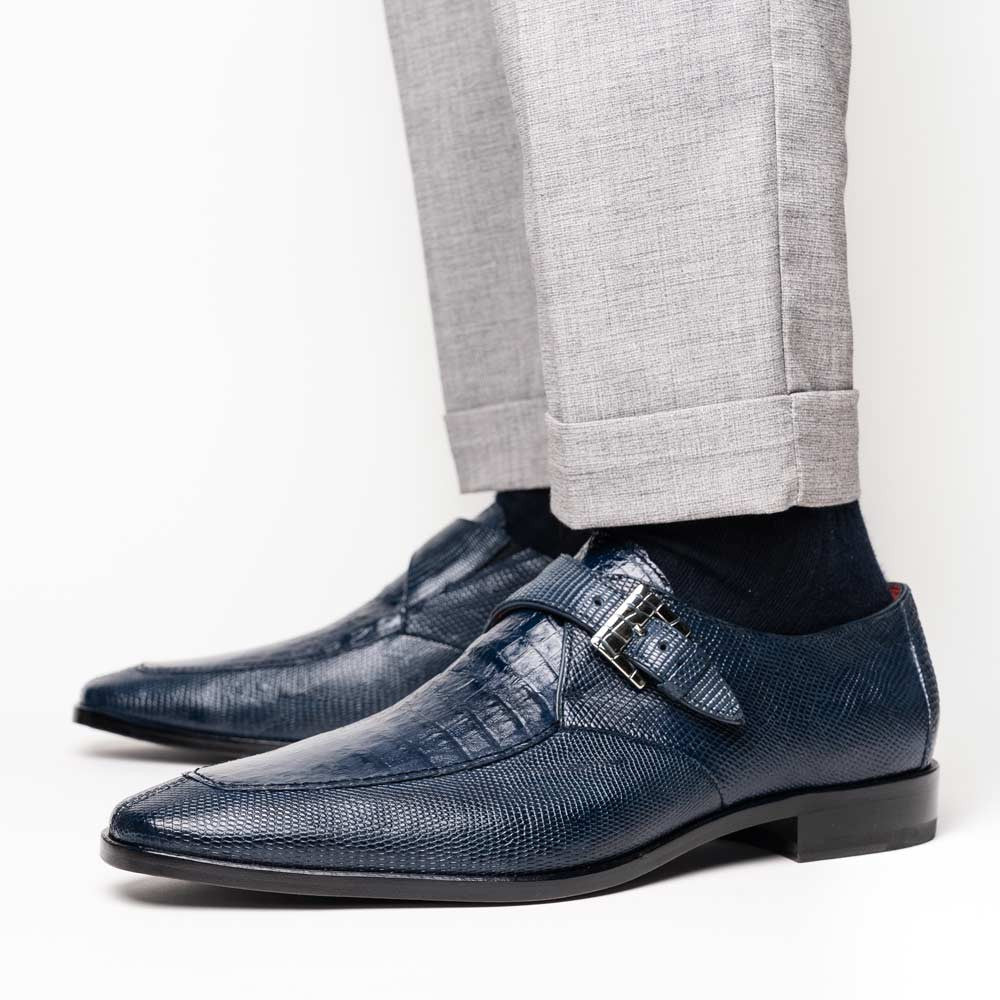 Toluca Genuine Crocodile and Lizard Skin Monk Strap | Marco DI Milano