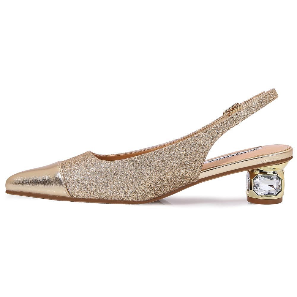 Lady Couture Saphire Pump 1.5” In Gold