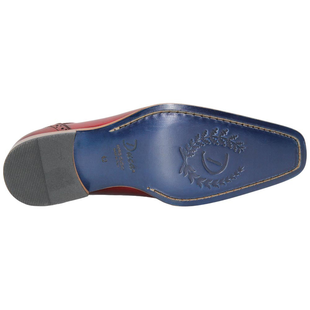 Spada Red Calfskin Leather Oxford | Duca Dress Shoes for Men